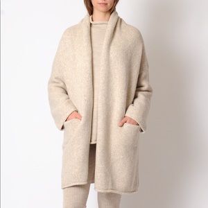 Lauren Manoogian Short Shawl Cardigan in Hessian
